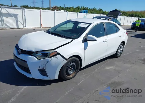 2015 Toyota Corolla Le из США, поврежденный, VIN 2T1BURHE7FC360902